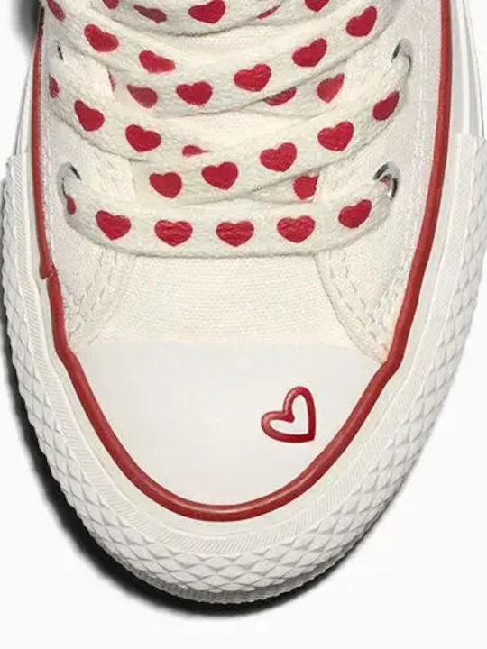 Chuck Taylor All Star Παιδικά Sneakers High Λευκά