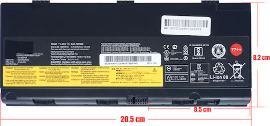 Батерия за лаптоп Lenovo Thinkpad P50 P51 P52 L17l6p51 L17m6p51 01av496 Sb10k97635 00ny490 00ny491 11.25v 90wh 8000mah Код 1-bat0536