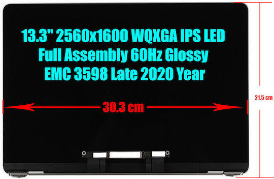 Екран 13.3" Гланциран за Лаптоп Apple MacBook Air A2337 M1 2020 -1-SCR0148