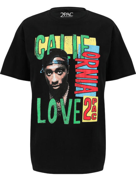 California Love Retro T-shirt Μαύρο