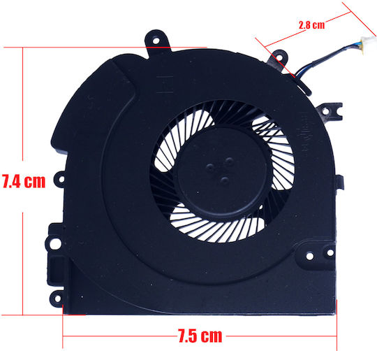 Ανεμιστηράκι Laptop Cpu Cooling Fan Hp Elitebook 840 G5 745 G5 735 G5 Zbook 14u G5 Mt44 Eg75050s1-c010-s9a Nsb5c10-17d10 Ns85c10-18j11 L62739-001 6033b0059901 L22306-001 4pin Κωδ.81231