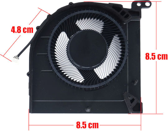 Охлаждащ вентилатор за лаптоп GPU Lenovo Ideapad Gaming 3 15iah7 16iah7 82s9 Dfs5k221153713 Fpkw 5h40s20574 5h40s20628 5h40s20575 5h40s20629 5h40s20577 5h40s20576 4pin Код 81321