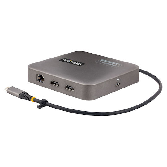 StarTech USB-C Docking Station με HDMI 4K PD Ethernet και συνδεση 2 Οθονών Γκρι (S55161826)