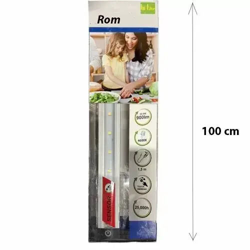 LED Лампа За Монтаж Под Шкаф Hi Lite Rom 3651359-b9540 Сензорен Контрол 100см 900лм 10.5W Енергиен Клас A+ 4000K Неутрално Бяло Сребриста