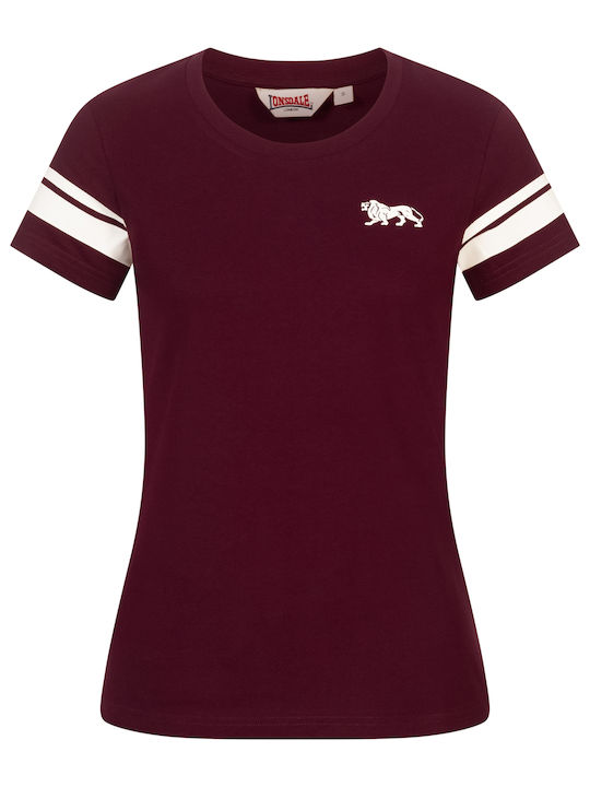Corton Γυναικεία Μπλούζα Βαμβακερή Oxblood/ecru