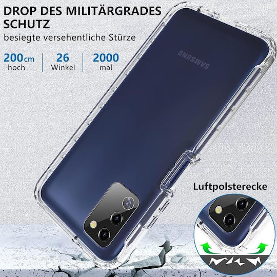 360 Full Cover Σιλικόνης Σετ με Τζαμάκι Διάφανο (Galaxy A03s)