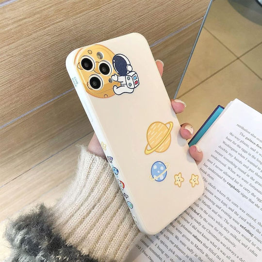 Back Cover Σιλικόνης / Tempered Glass Μπεζ (iPhone 12 Pro Max)