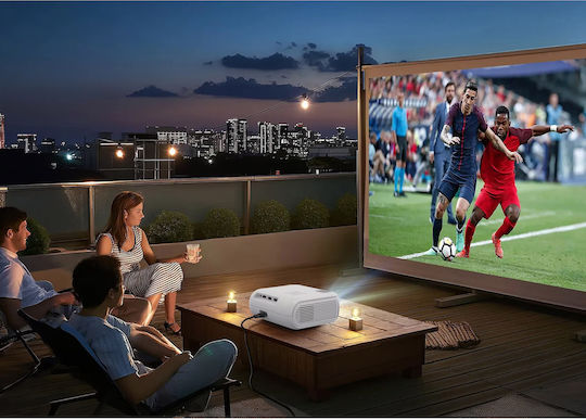 Technaxx Proiector LCD Full HD cu Lampă LED cu Wi-Fi și Difuzoare Încorporate TX-332