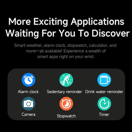 Microwear G400 Smartwatch with Heart Rate Monitor (Black)