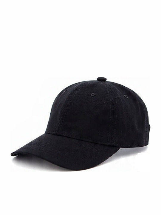 Atlantis Dad Hat Cover Jockey Hat 100% Cotton Chino Twill 280g/m Black
