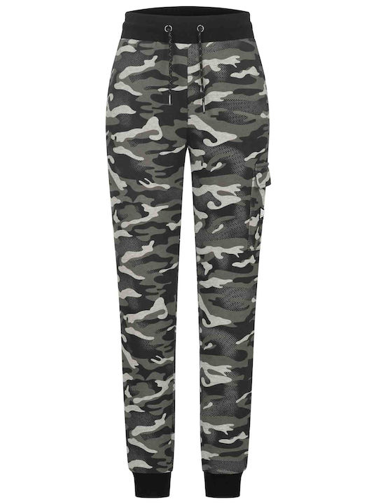 Collyhurst Παντελόνι Φόρμας Fleece Camo Grey