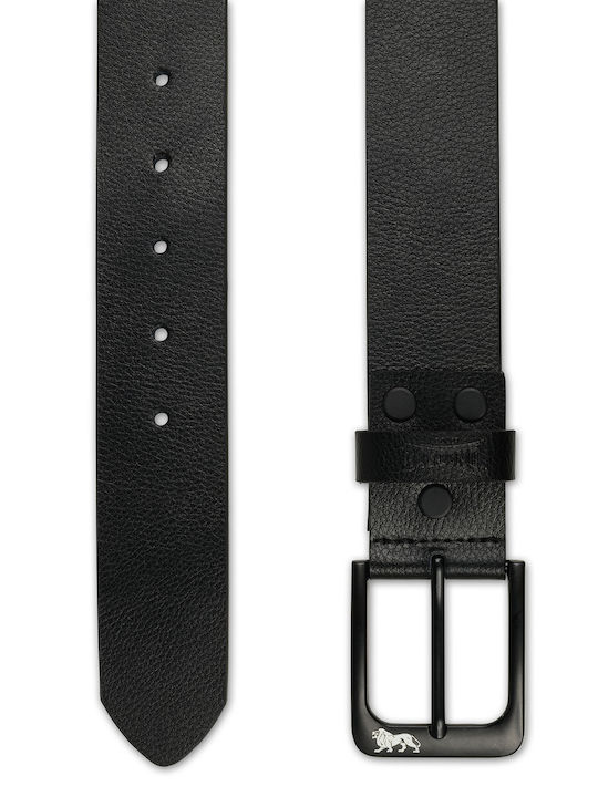 Coppull Herren Gürtel Leder Schwarz