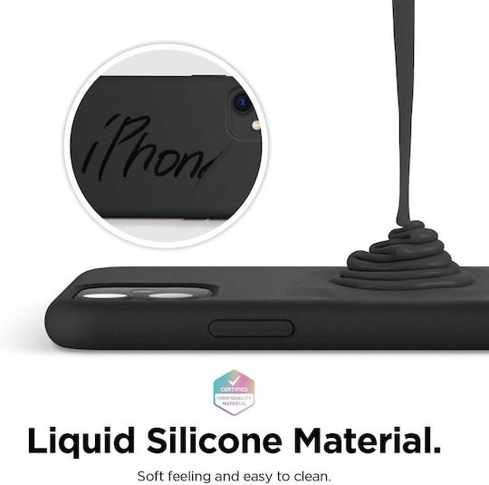 Elago Umschlag Rückseite Silikon / Kunststoff Schwarz (iPhone 11)