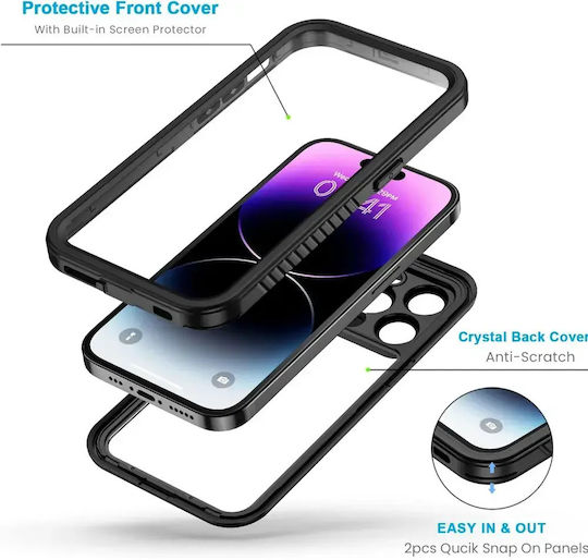 Задна корица Силикон Водоустойчив Черен (iPhone 14 ProNokia 1.3)