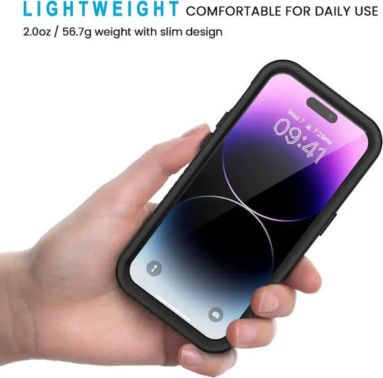 Задна корица Силикон Водоустойчив Черен (iPhone 14 ProNokia 1.3)