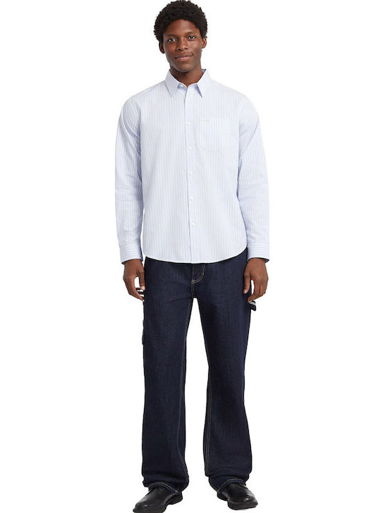 Shirt Long-sleeved Shirt Striped Blue
