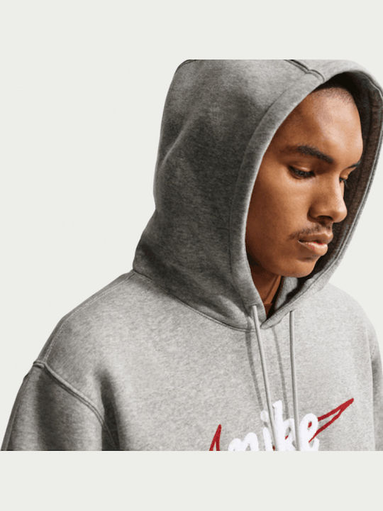 Sportswear Club Суитшърт с Качулка Сив
