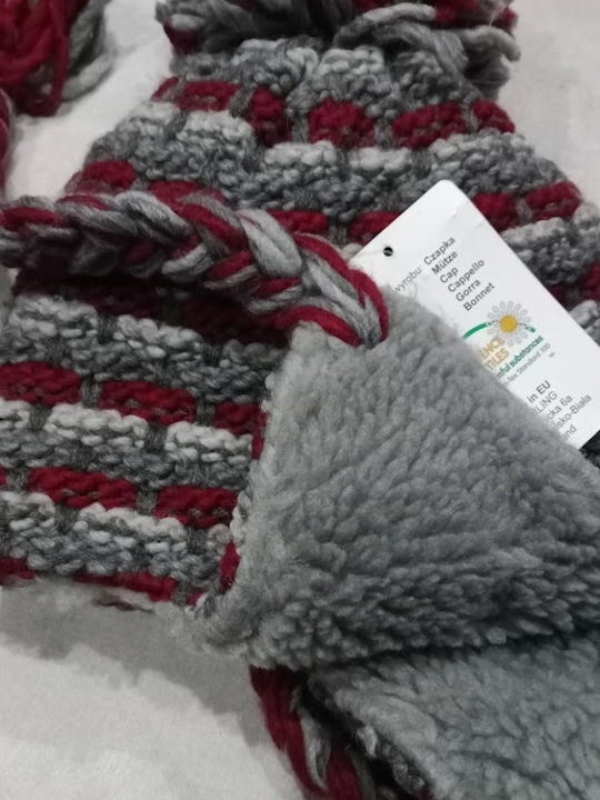 Beanie Frauen Beanie Gestrickt in Gray Farbe