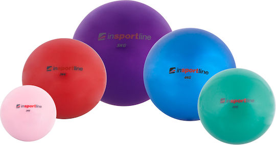 inSPORTline Μπάλα Medicine 9cm , 1kg σε Πράσινο Χρώμα