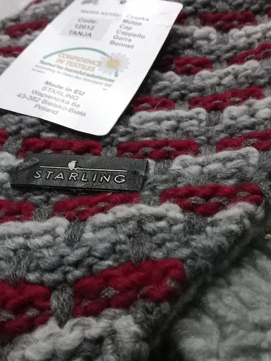 Beanie Frauen Beanie Gestrickt in Gray Farbe