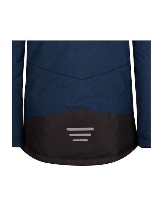 Wasserdicht Kinder Freizeitjacke Winddicht mit Kapuze Marineblau