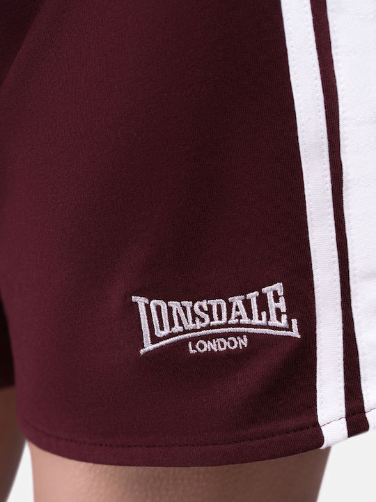 Carloway Γυναικείο Πετσετέ Σορτς Oxblood/white