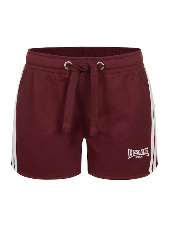 Carloway Γυναικείο Πετσετέ Σορτς Oxblood/white
