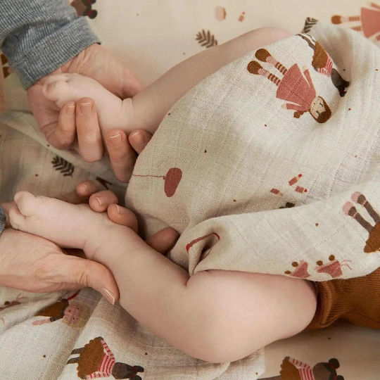 Liewood Muslin Swaddle Wrap 65x65cm.