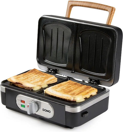 Sandwichmaker Grill mit Abnehmbaren Platten 1100W