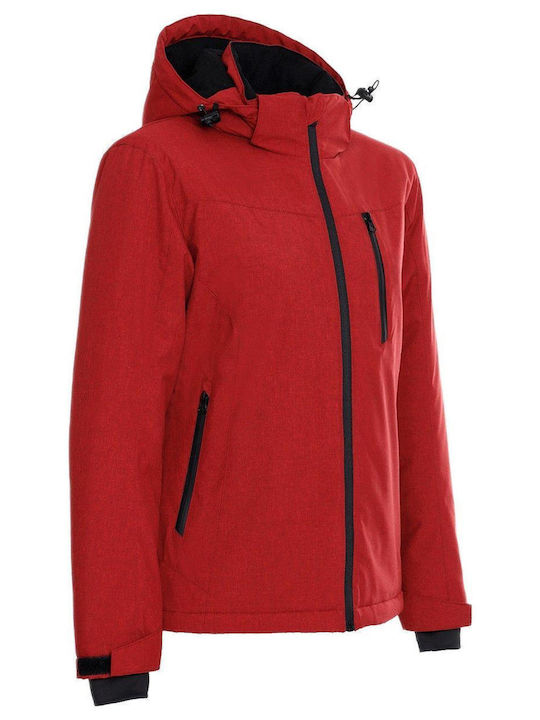 Stenso Montana Work Jacket Cold with Detachable Hood Red