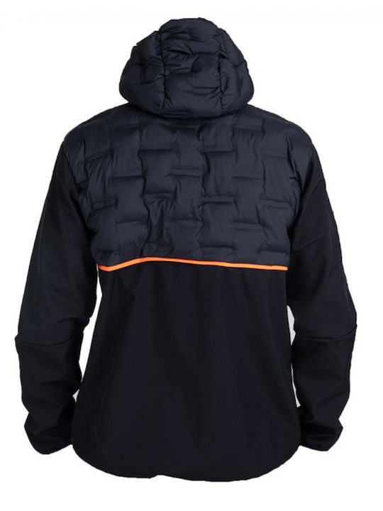 Molossos Ζακέτα Εργασίας Fleece με Κουκούλα Μπλε