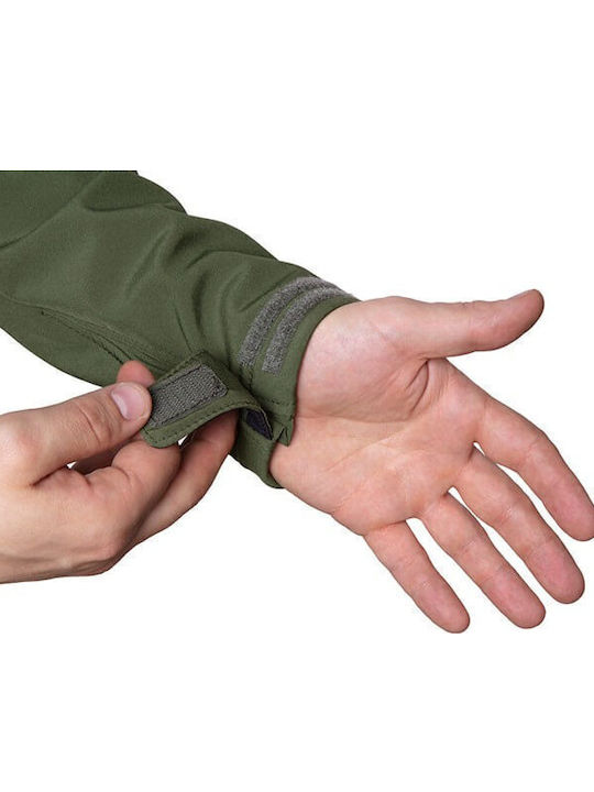 Neo Tools Work Fleece Jacket Softshell with Hood Khaki