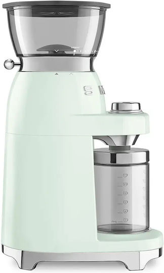 Smeg Electric Coffee Grinder 150W with Grain Capacity 240g and 15 Grind Levels Turquoise