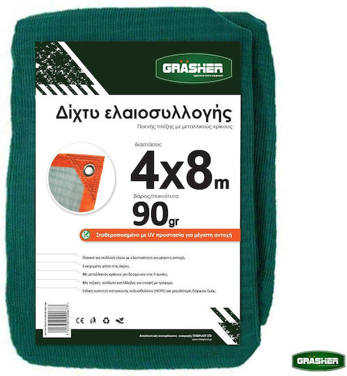 Grasher Olive Net 4x8m Density 90gr/m²