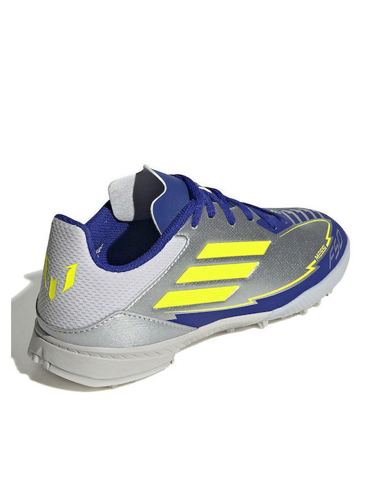 F50 CLUB Kids Molded Soccer Shoes Silver