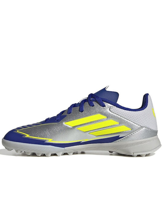 F50 CLUB Kids Molded Soccer Shoes Silver