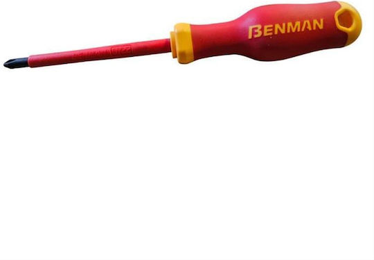 Benman Κατσαβίδι Ηλεκτρολόγου 1000V Σταυρός με Μέγεθος Μύτης PH2