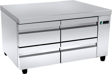 Niki Inox Ψυγείο Πάγκος χωρίς Μοτέρ Υ64xΠ105xΒ60cm