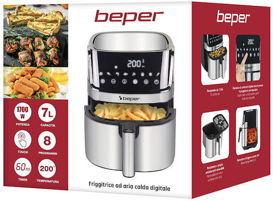 Beper Heißluftfritteuse 7Es Silber
