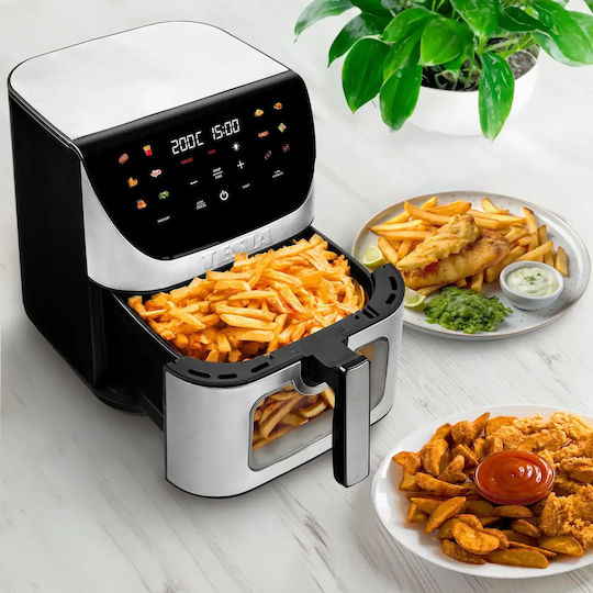 Tesla AirCook Q70 XXL Wi-Fi Pro Еър Фрайър с Wi-Fi 9л Сребърен