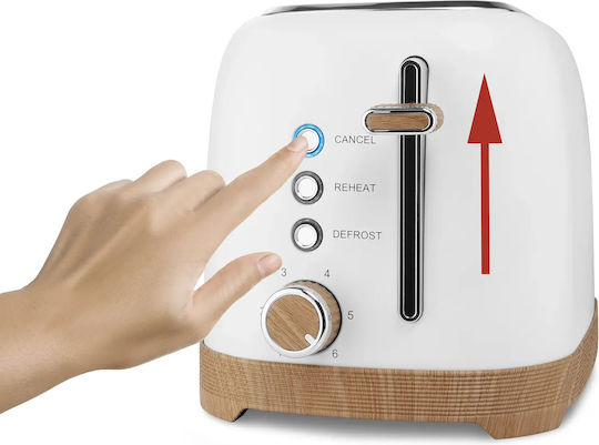Philco Тостер Двуместна 850W Бяла