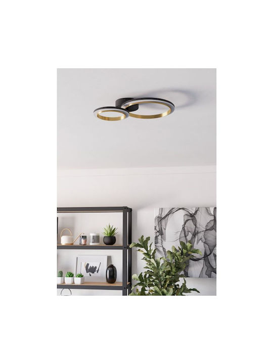 Eglo Ceiling Mount Light 45.3cm Black