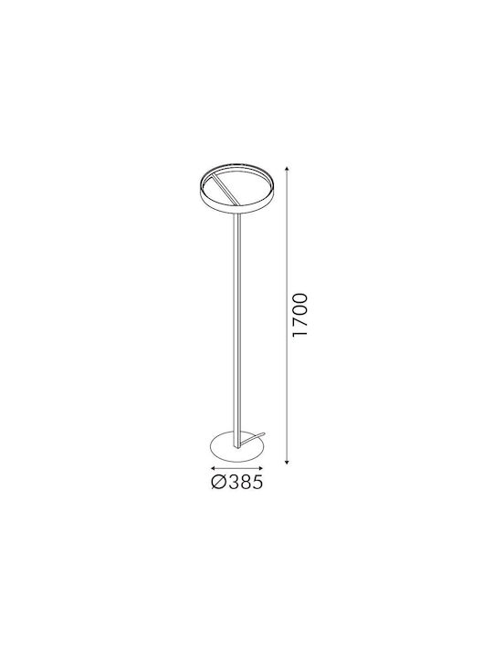 Aca LED Φωτιστικό Δαπέδου Υ170εκ. Λευκό Aca LED Φωτιστικό Δαπέδου Υ170εκ. Λευκό