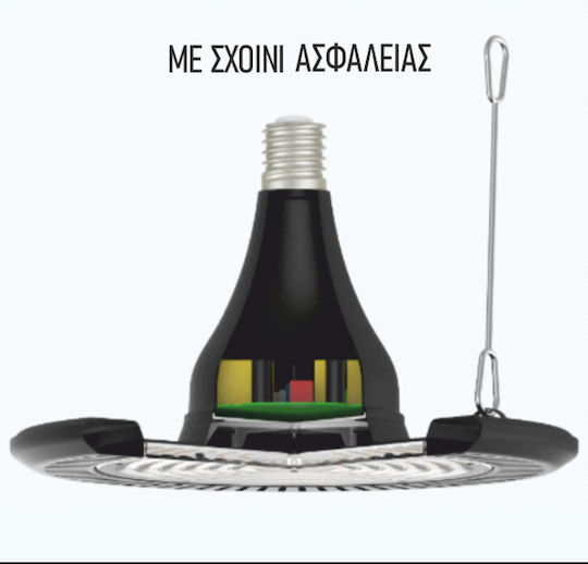 Elvhx UFO LED-Lampe 100W für Fassung E40 Naturweiß 14000lm