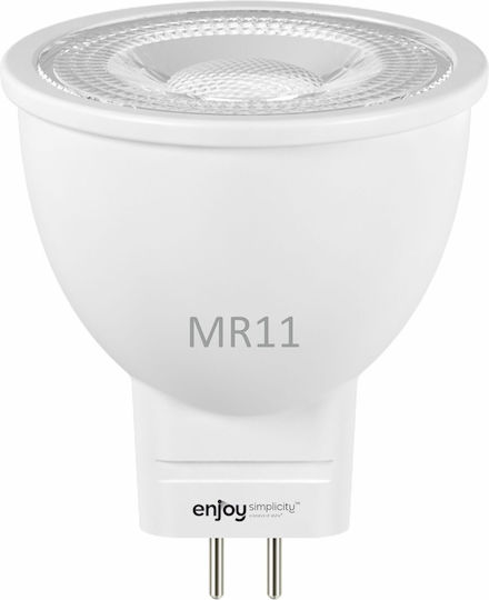 Elvhx LED Bulb 2.6W for Socket GU4 and Shape MR11 Cool White 250lm