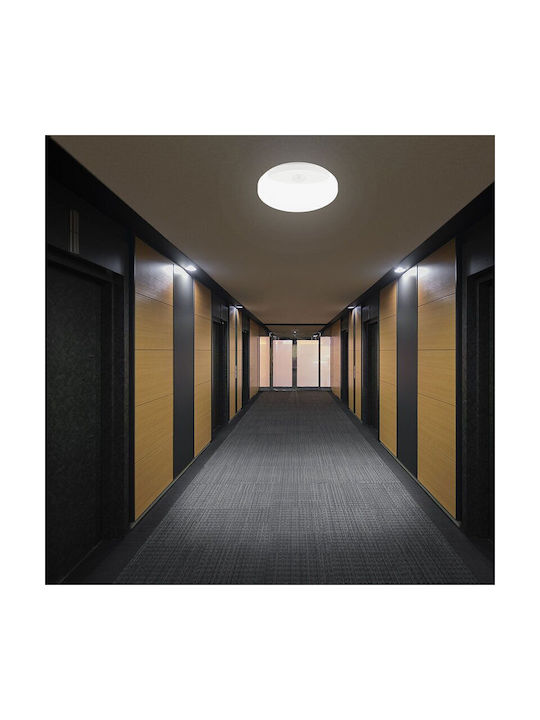V-TAC Outdoor Ceiling Flush Mount with Integrated LED in White Color 23420