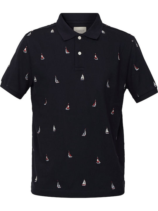 Polo T-shirt Navy Μπλε