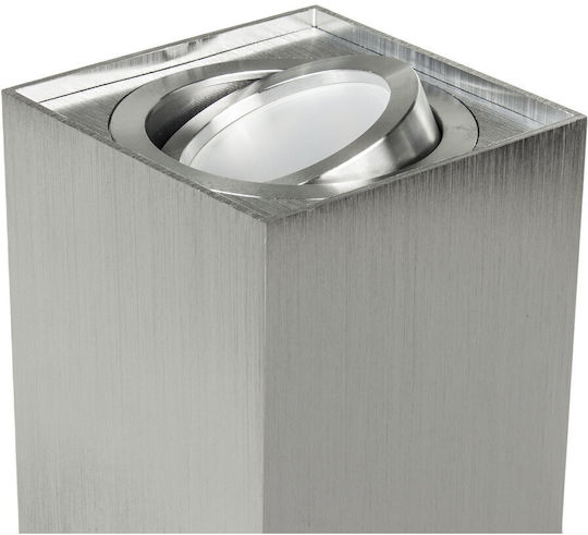 Maclean Energy Single Spot with Socket GU10 in Silver Color