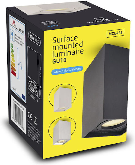 Maclean Energy Single Spot with Socket GU10 in Silver Color