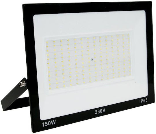 Adeleq Waterproof LED Floodlight 150W Cold White 6200K IP65